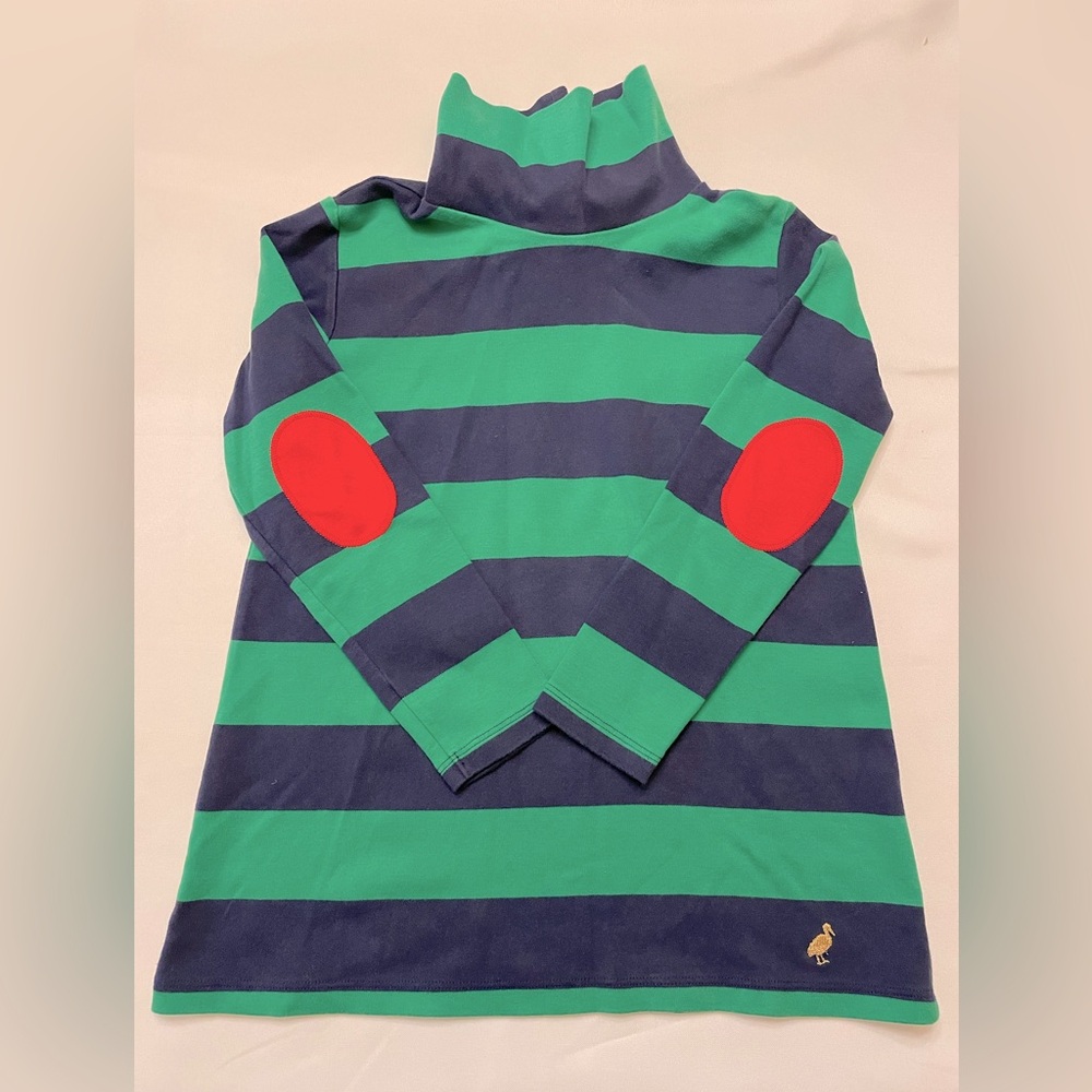 The Beaufort Bonnet Company Tenley Tunic in Nantucket Navy and Kelly Green